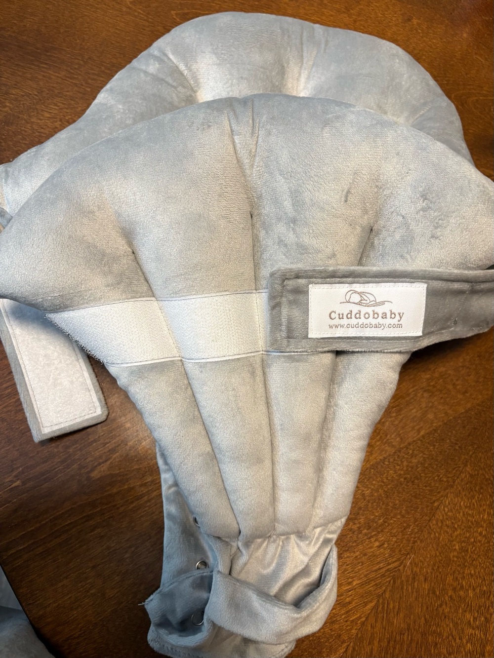 Cuddobaby Soft Gray Baby Seat Support Pillow